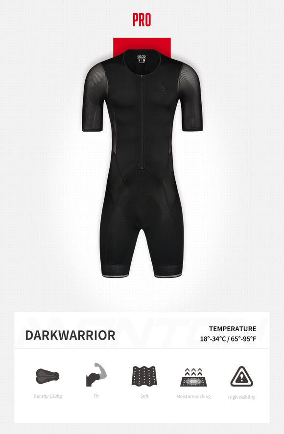 Monton Mens Skinsuit Short Sleeve Pro Darkwarrior