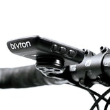 Bryton bike computer mounted on a bicycle handlebar
