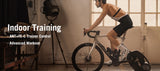 cyclist on an indoor trainer with his 460 gps