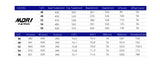 sizing chart mori
