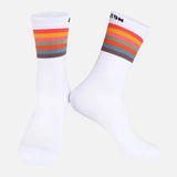 Monton Grippy Holiday White Cycling Socks - Women's