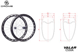 *NEW* OROME VALAR CS50A 50mm Wave Carbon Disc Wheelset