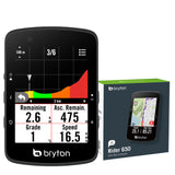 Bryton Rider 650 cycling computer with packaging on a white background