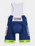 Santic Men’s Padded Cycling Bib Shorts – Navy/Fluro - Size NZ 2XL