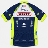 Santic Men’s Short-Sleeve Cycling Jersey – Black/Blue