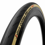 Cycling tire with Vittoria branding on a white background