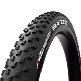 Vittoria Barzo UCI edition XC-TLR bicycle tire  with tread pattern and 'Vittoria Barzo' branding on a white background