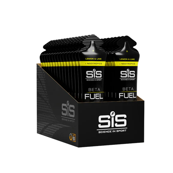 SiS Beta Fuel Dual Source Energy Gel + Nootropics – 40g Carb Isotonic Gel for Endurance (Caffeine + Cognizin®)