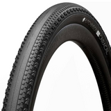 Alt text: Hutchinson Caracal Race Gravel Tyre in black - front tread view showing aggressive knob pattern