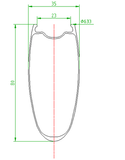 OROME Valar 80SA Series 80mm Disc Wheelset
