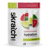 Skratch Labs raspberry limeade hydration sport drink mix package on a white background