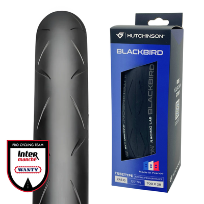 Hutchinson Blackbird Road Tyre – Fastest Racing Tube Type – Trevs