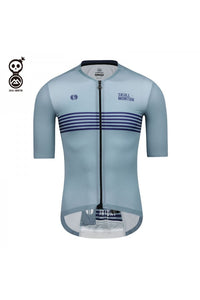 Skull Monton Cycling Jersey FRIDAY Light Steel Blue