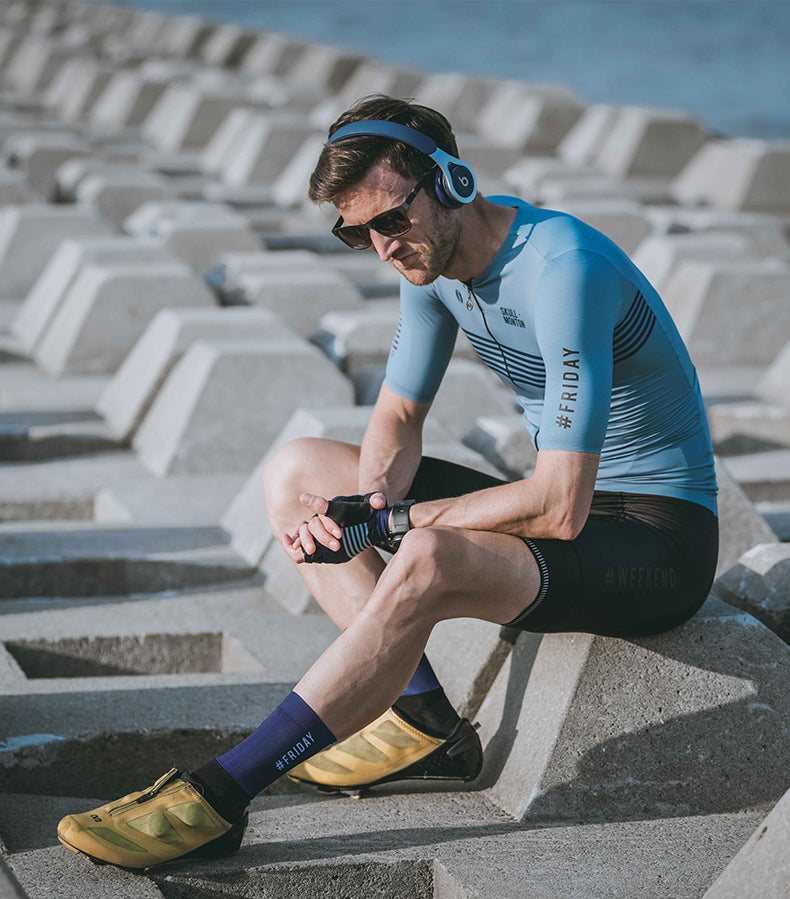 Skull Monton Cycling Jersey FRIDAY Light Steel Blue – Trevs Cycle Shop