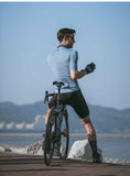 Skull Monton Cycling Jersey FRIDAY Light Steel Blue