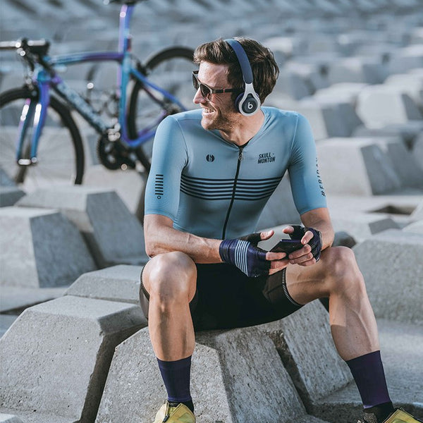 Skull Monton Cycling Jersey FRIDAY Light Steel Blue – Trevs Cycle Shop